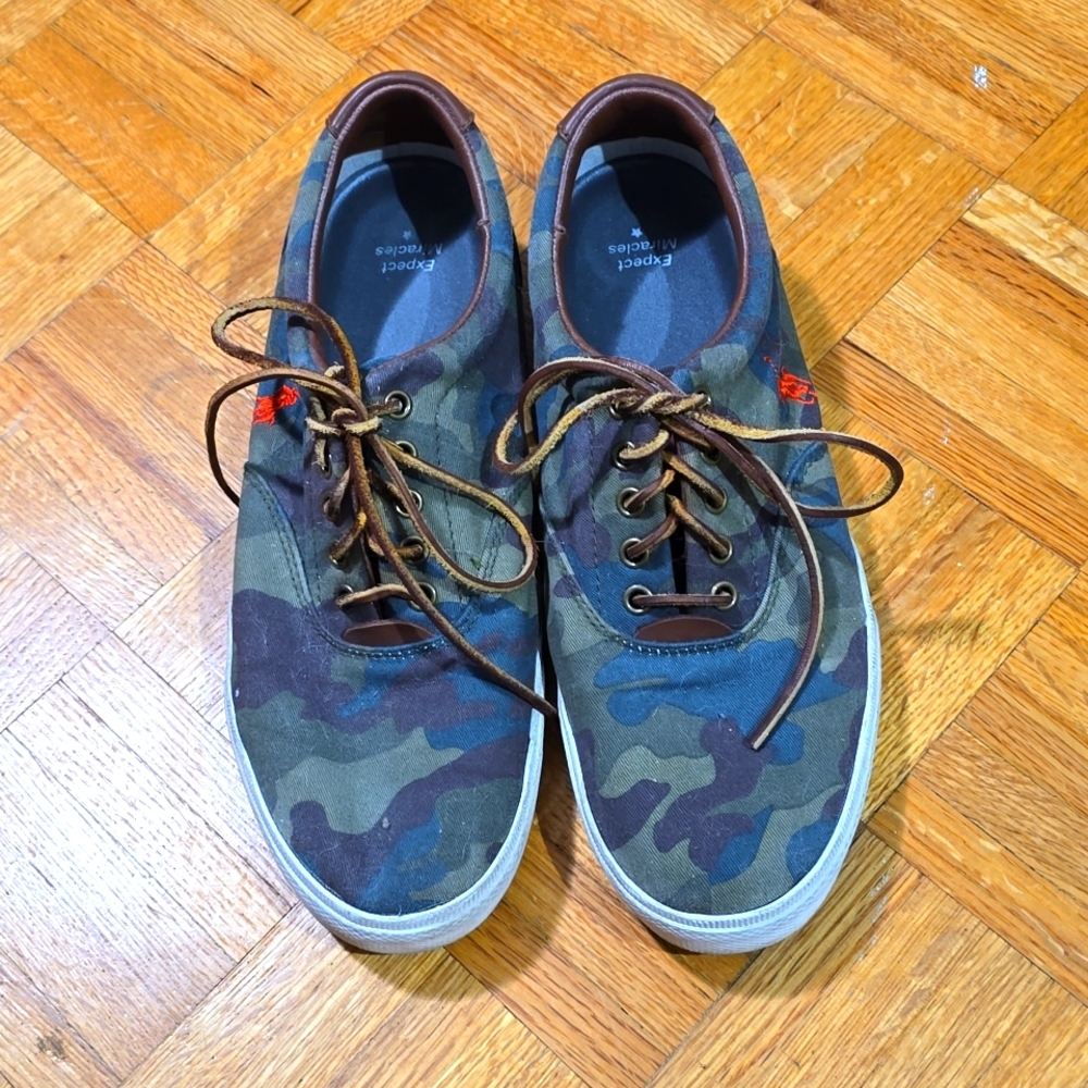 Men's Polo by Ralph Lauren Canvas Camo Sneakers in size 10